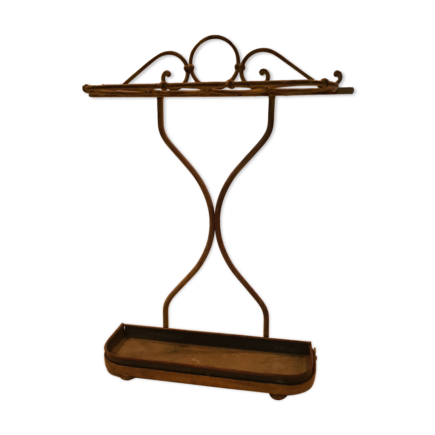 Yellow lacquered umbrella holder