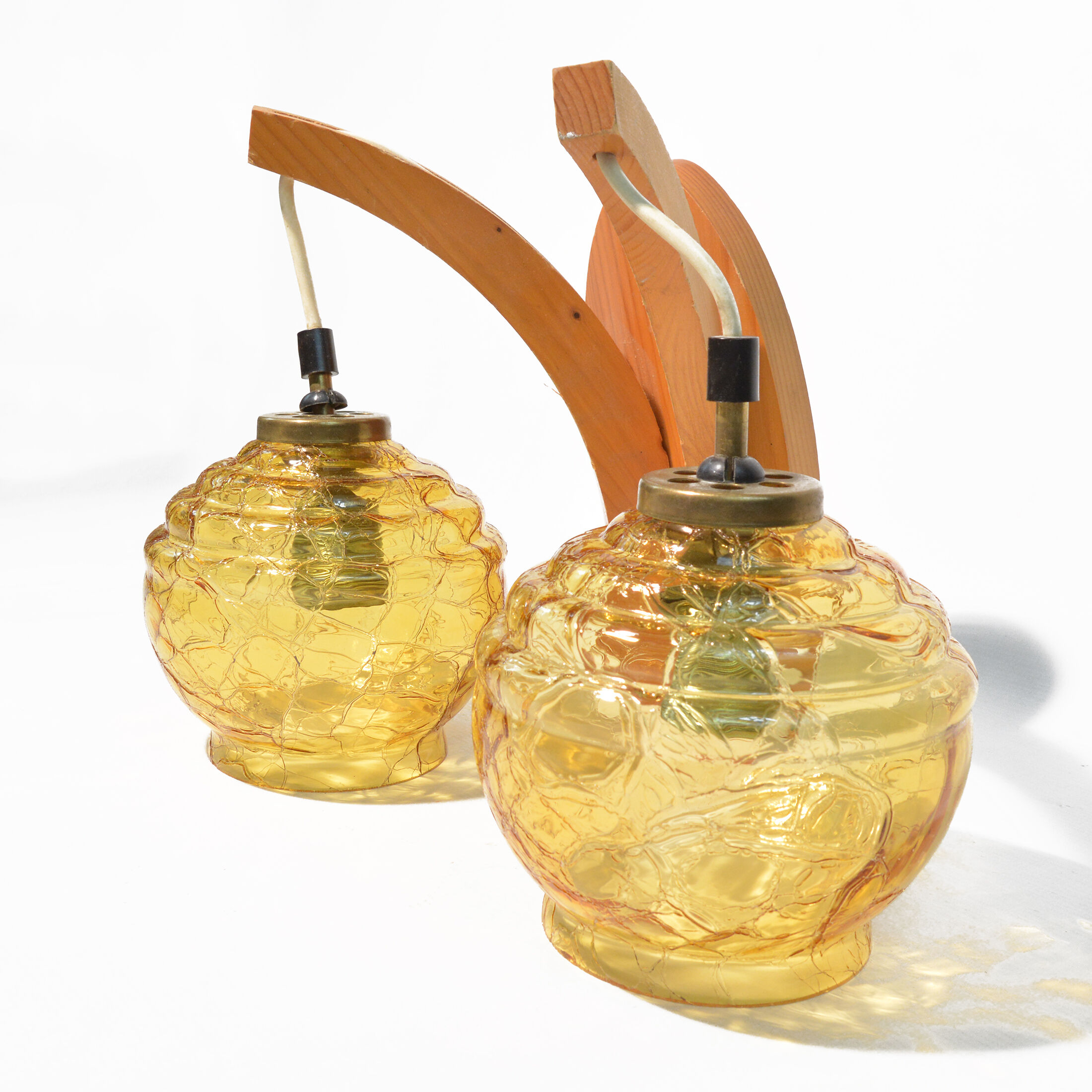 1970s mid-century modern Wall lamp, Elektrotechniczna Spółdzielnia Inwalidów, Nowa Huta