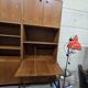 Bibliothèque/vitrine vintage en bois MDK