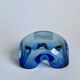 Murano Glass Bowl in Deep Blue and Mint Green