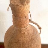 Bottle vintage burlap