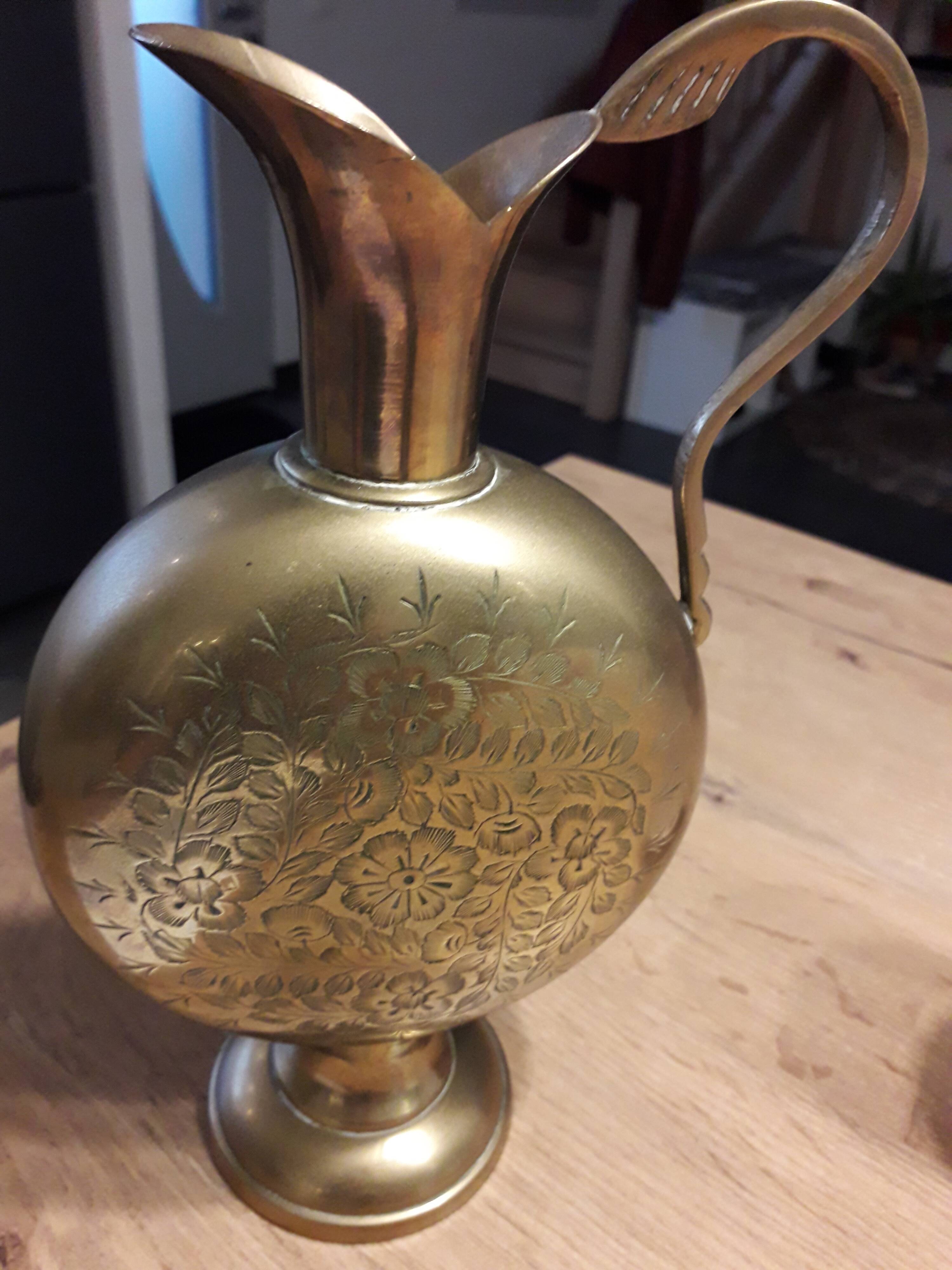 Brass pitcher