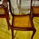 4 chaises style directoire en acajou massif