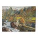Oil on canvas mountain and river 1965