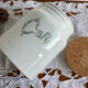 “Coffee” porcelain pot with cork stopper