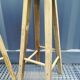 Duo de sellettes en bois brut