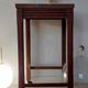 Vintage wooden wheeled side table/console.