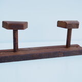 Door coat wooden with 2 balls