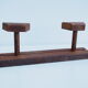 Door coat wooden with 2 balls