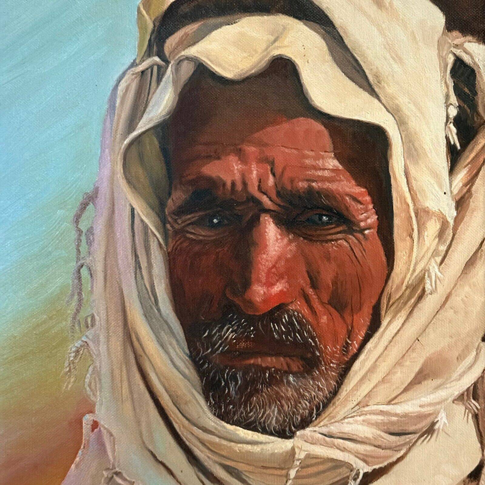 Oriental portrait representing a Berber 20th century by Y. Audenino