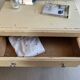 Vintage patinated wood chest of drawers