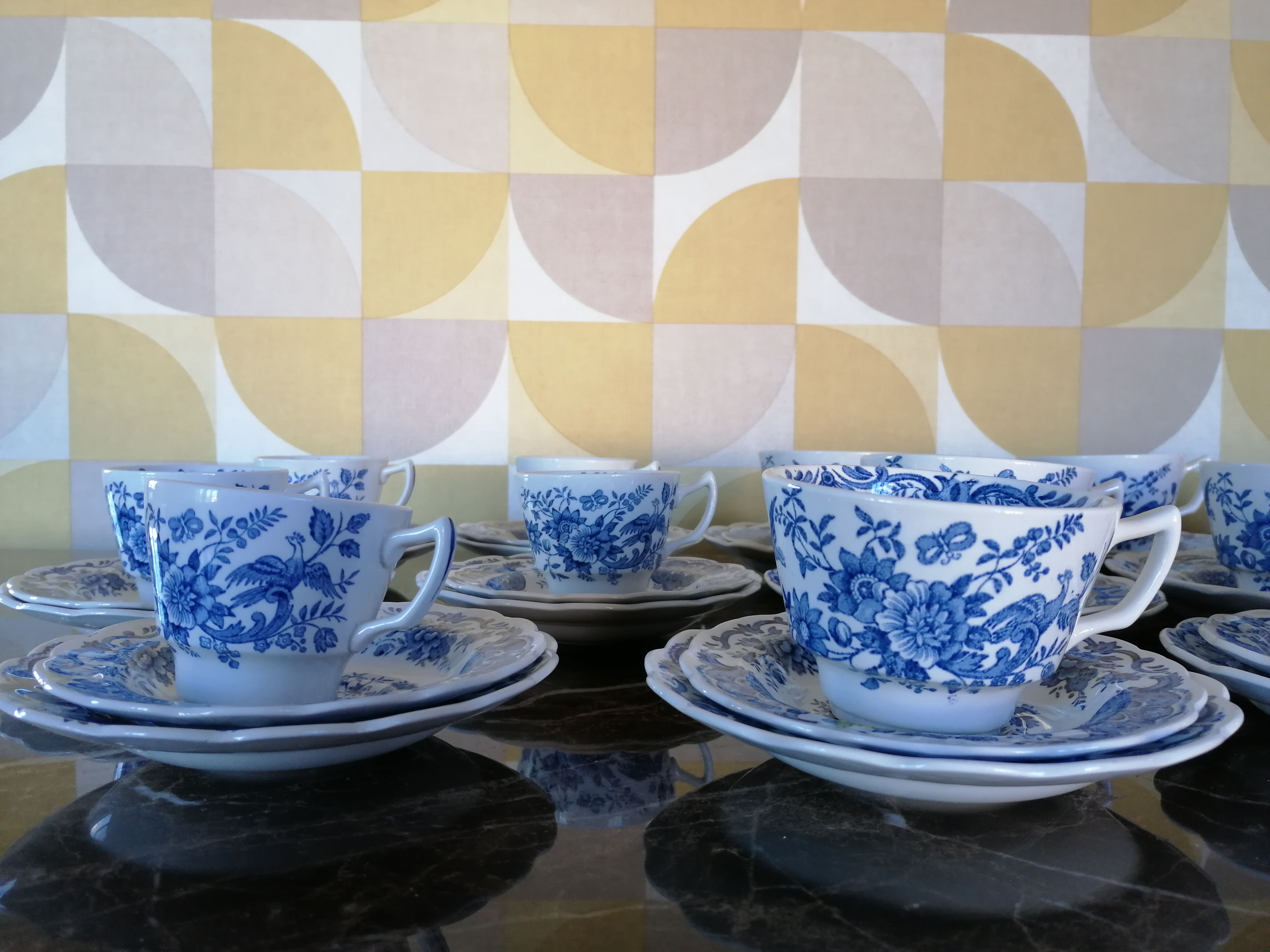 Ridgway Staffordshire England Tea Service