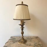 Lamp hot water bottle in bronze height 40 cm