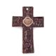 Wall cross by Louise Arnaud, Limoges art enamels, 1970s