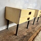 Paire de chevet : table de nuit vintage