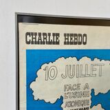 Quatrième de couverture Charlie Hebdo par Fournier encadrée, 28 juin 1971