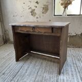 Aranjou elm brutalist desk