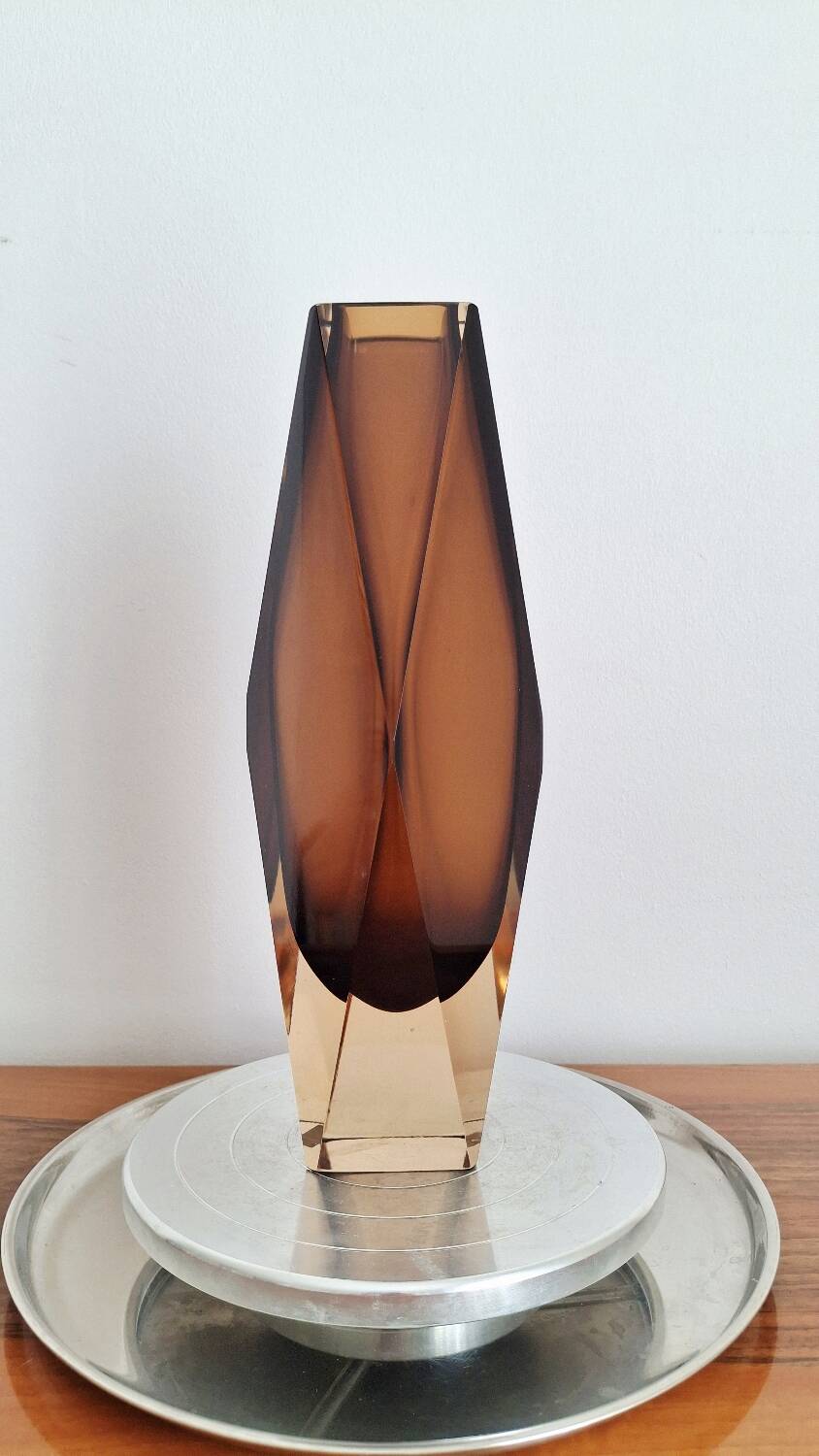 Sommerso Vase 1960s, atttibuted to Flavio Poli