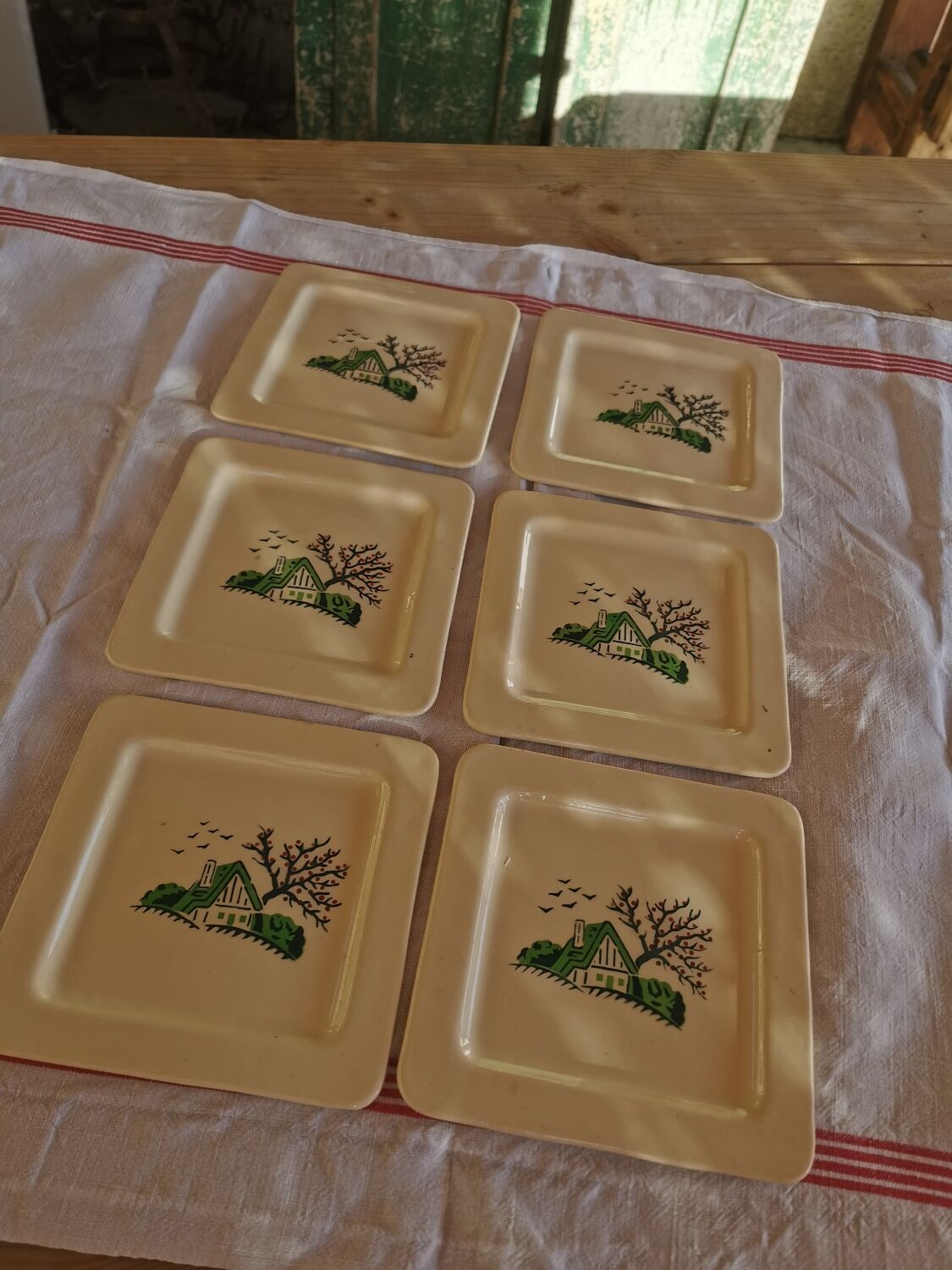 Set of 6 foie gras plates