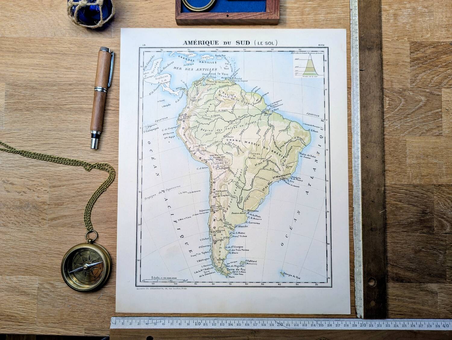 Printed in 1900, South America.