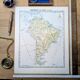 Printed in 1900, South America.