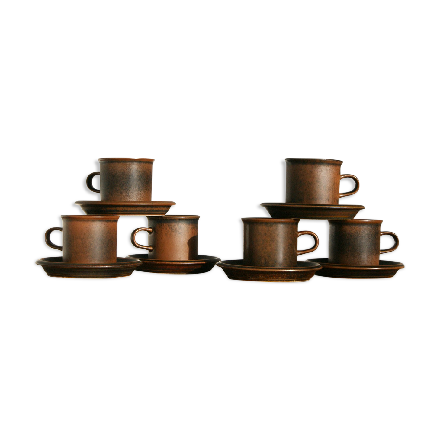 Mid-Century Cups by Ulla Procope for Arabia, Finland, 1960s, Set of 6