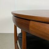 Hans Olsen Roundette table in Afromosia and chairs