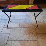 Metal coffee table and tiles year 50
