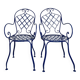Chaises bistrot en fer forgé