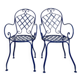 Chaises bistrot en fer forgé