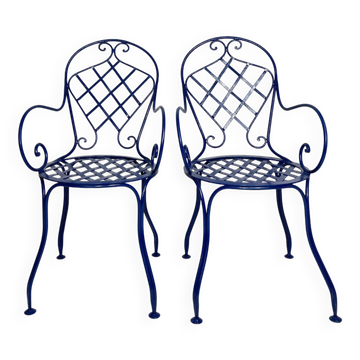 Chaises bistrot en fer forgé