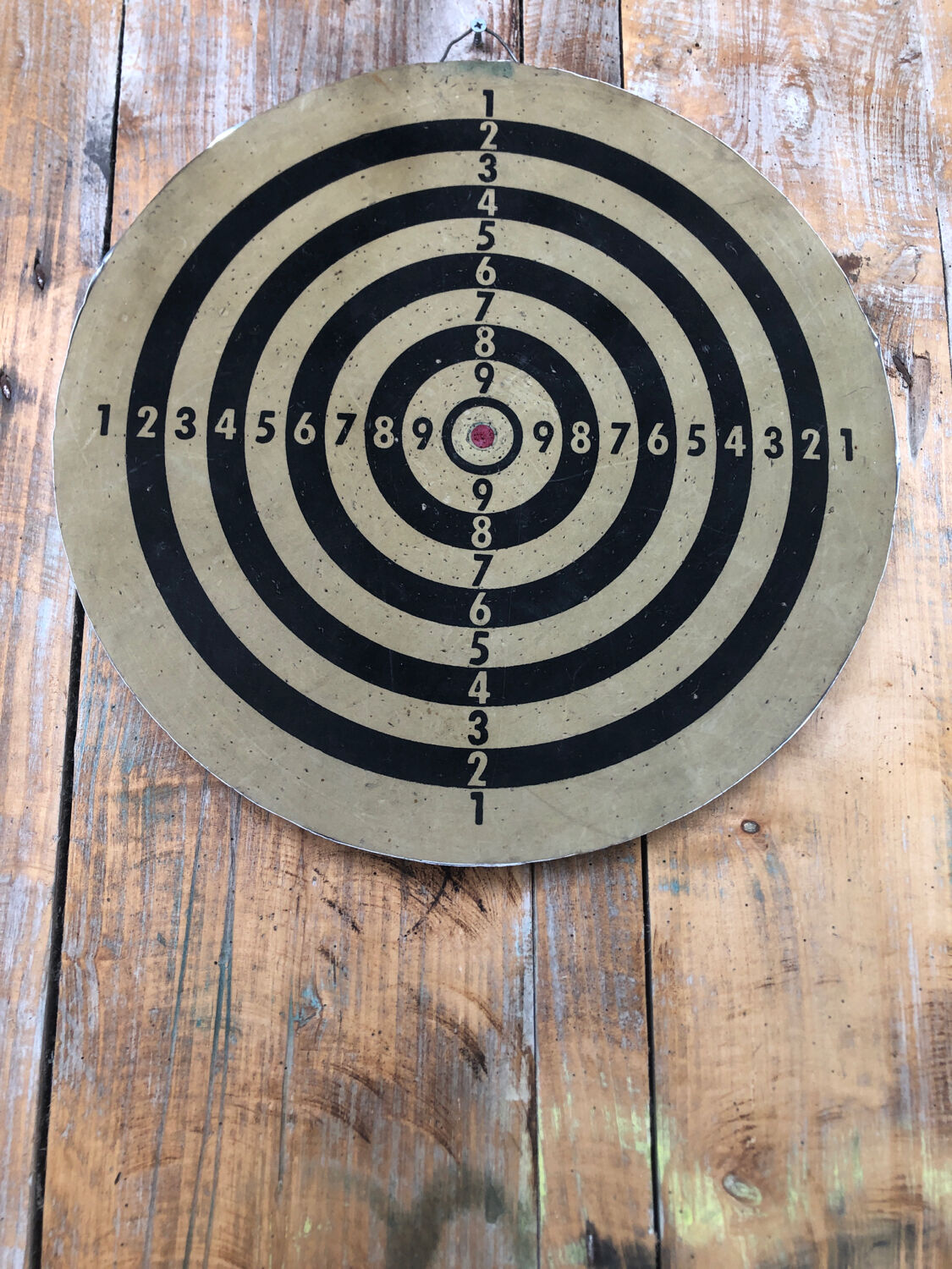 Old vintage dart board target