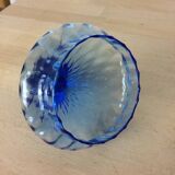 Empoli blue glass bonbonnière, vintage