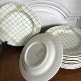 Lot of 12 Gien dessert plates