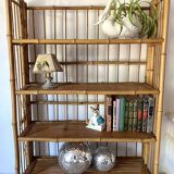 Foldable bamboo shelf from the 60s and 70s