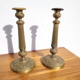 Pair of 19th century Neoclassical candlesticks