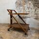 Chariot pliant de service en bois, 1960