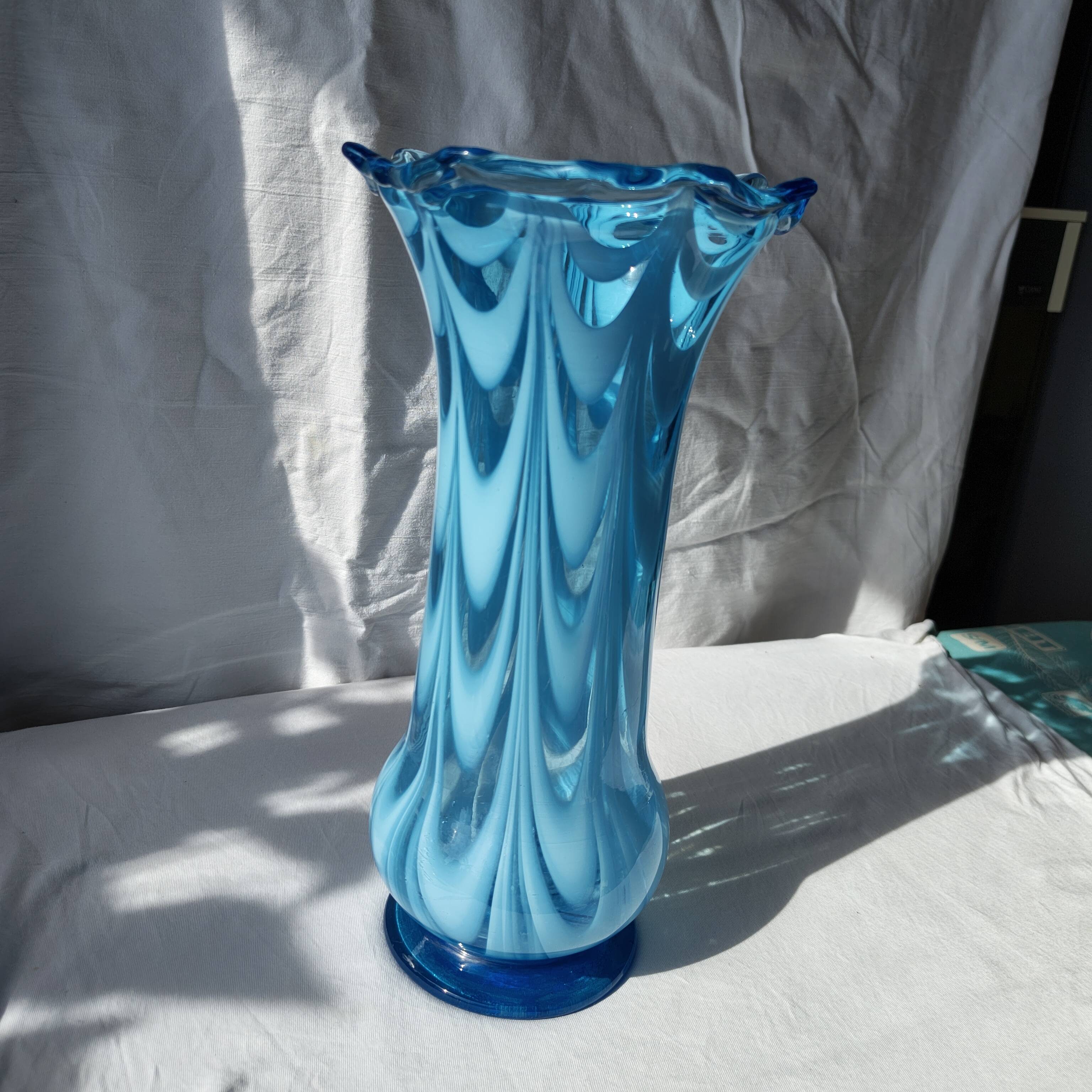 Handmade glass vase