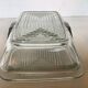 Butter dish with geometric pattern lid