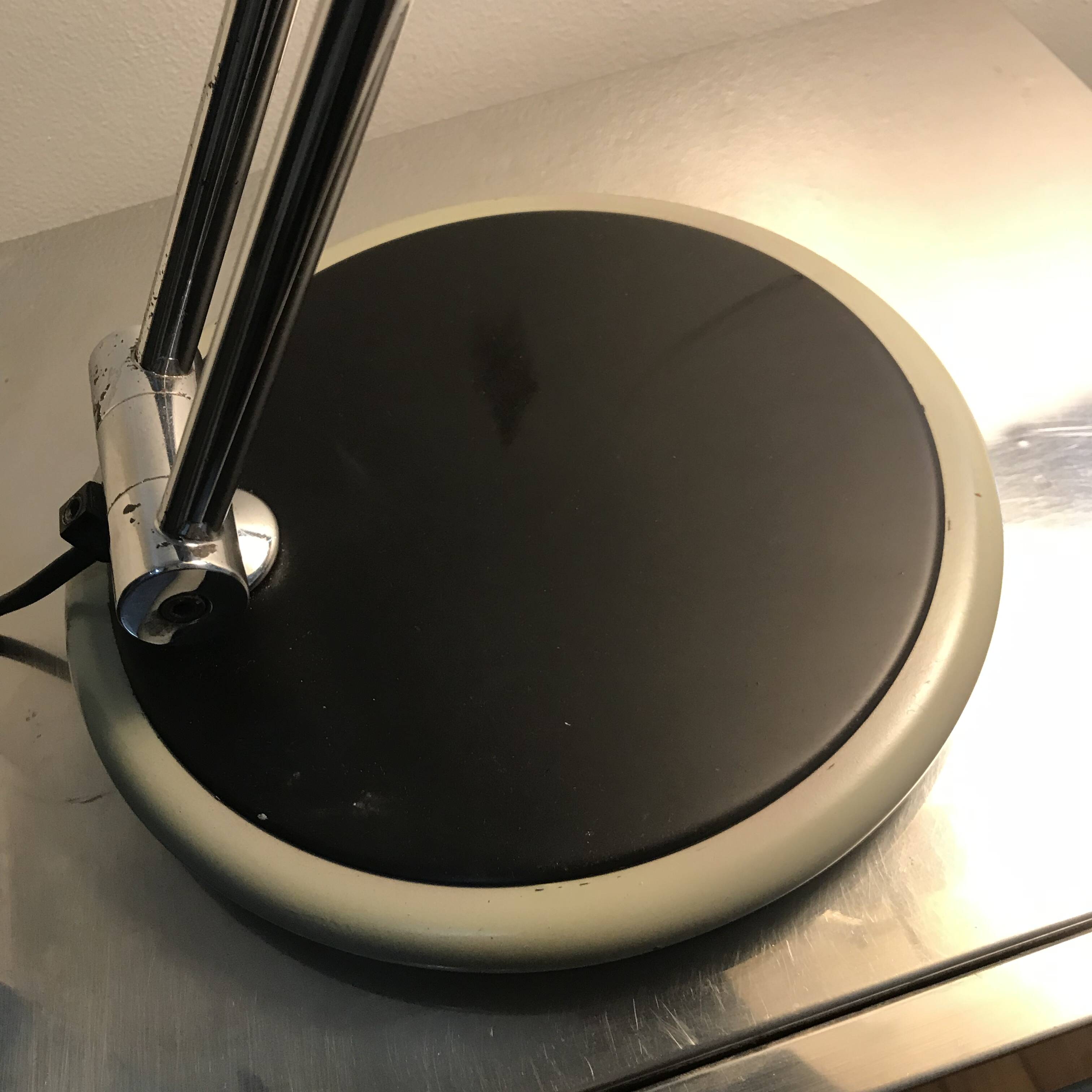 Vintage Desk Lamp • Saucer • Aluminor • Space Age • 1960