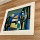 Lithograph signed "Albert Ferenz" Design 1950.