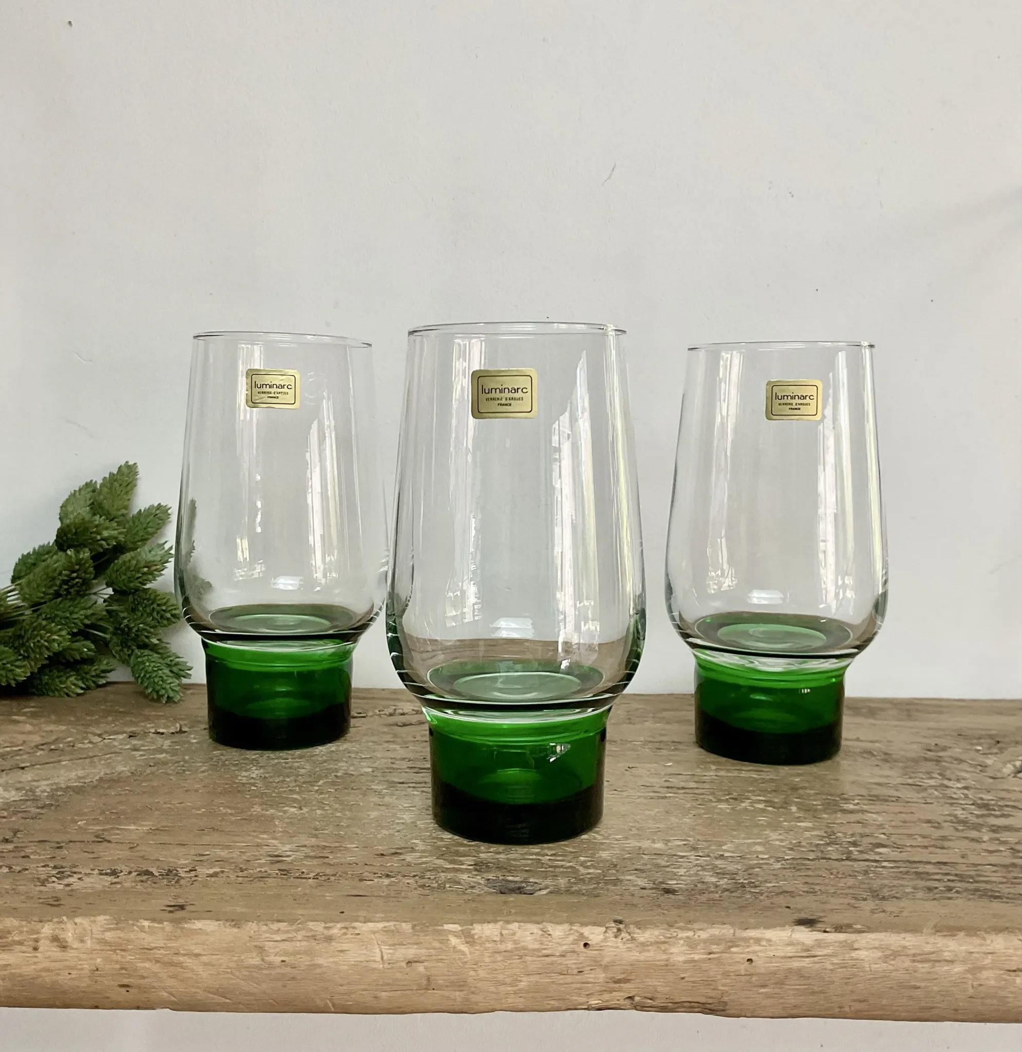 6 Luminarc Vintage glasses
