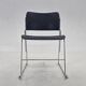 Midcentury David Rowland 40/4 Black and Chrome Side Chair, 1970s