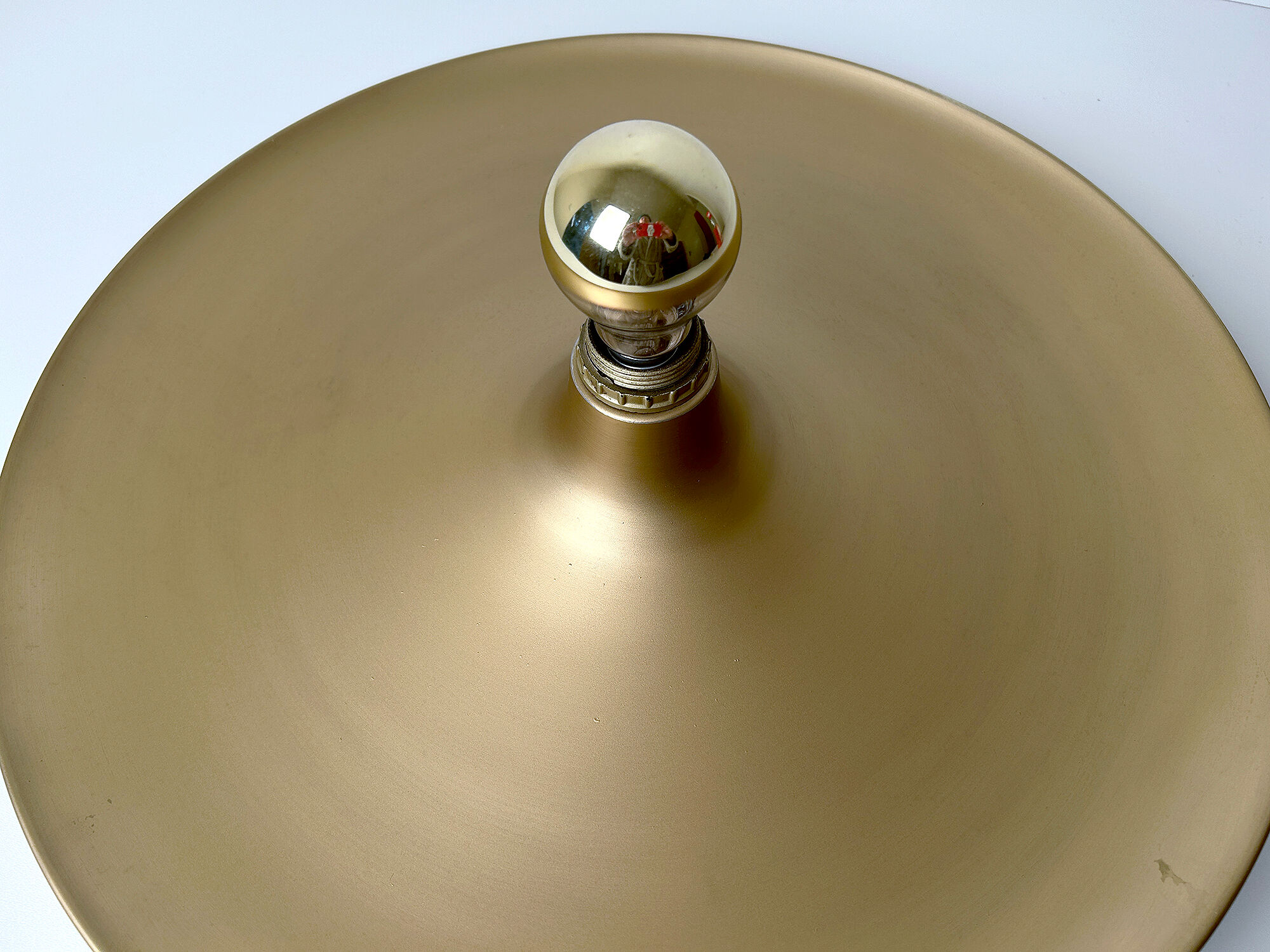Space Age Vintage wall lamp, 70s, Disc Design, Bronze color