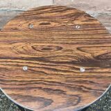 Vintage Scandinavian metal & formica stool 60s
