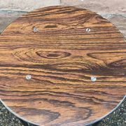Vintage Scandinavian metal & formica stool 60s