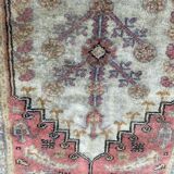 Vintage Turkish Kayseri carpet in silk and cotton 106x61 cm