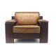 Chaise vintage Leolux en cuir épais couleur cognac par Harry de Groot fabriqué dans les années 60