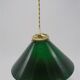 Suspension conique en opaline verte