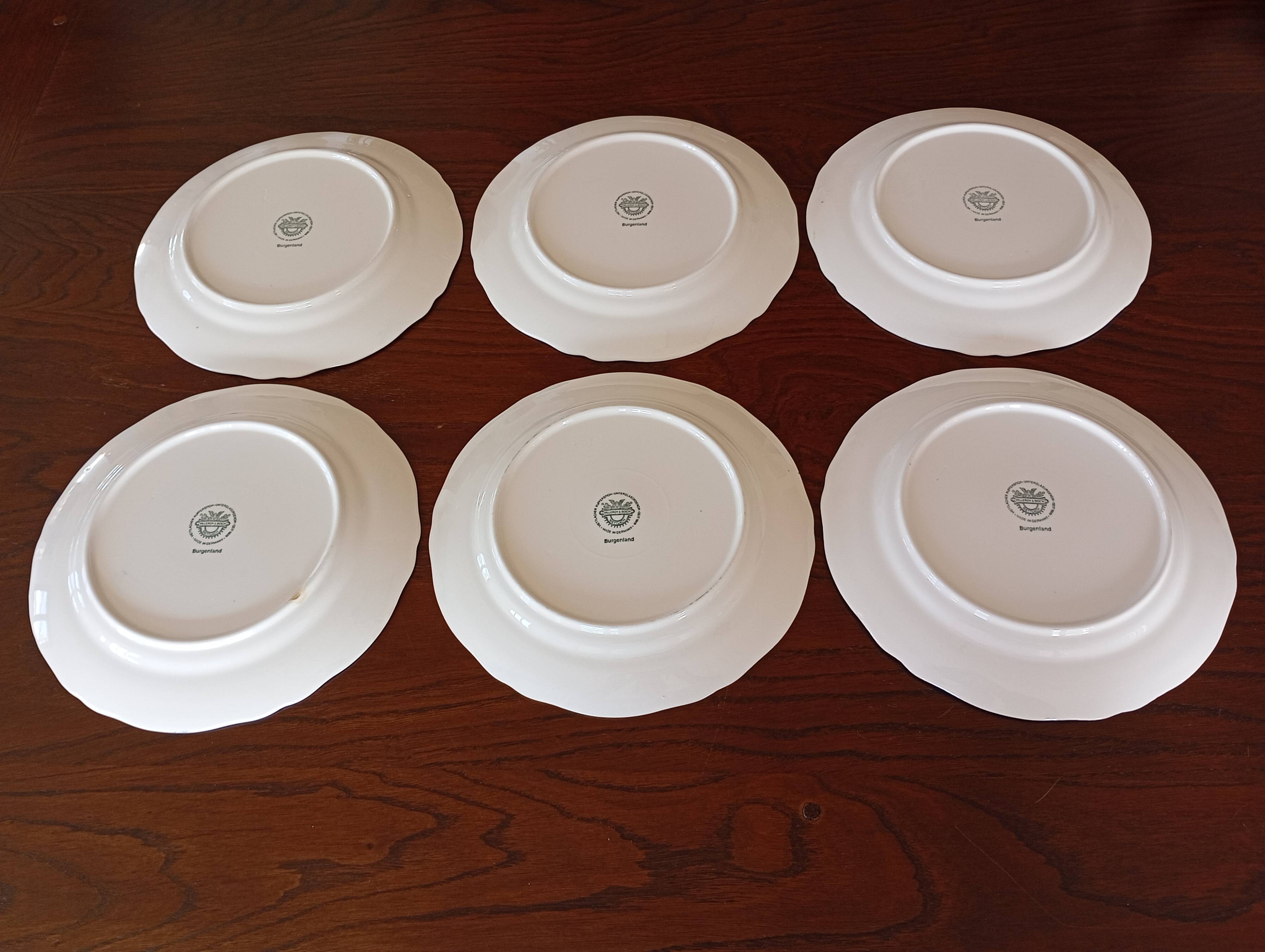 Burgenland blue flat plates Villeroy & Boch